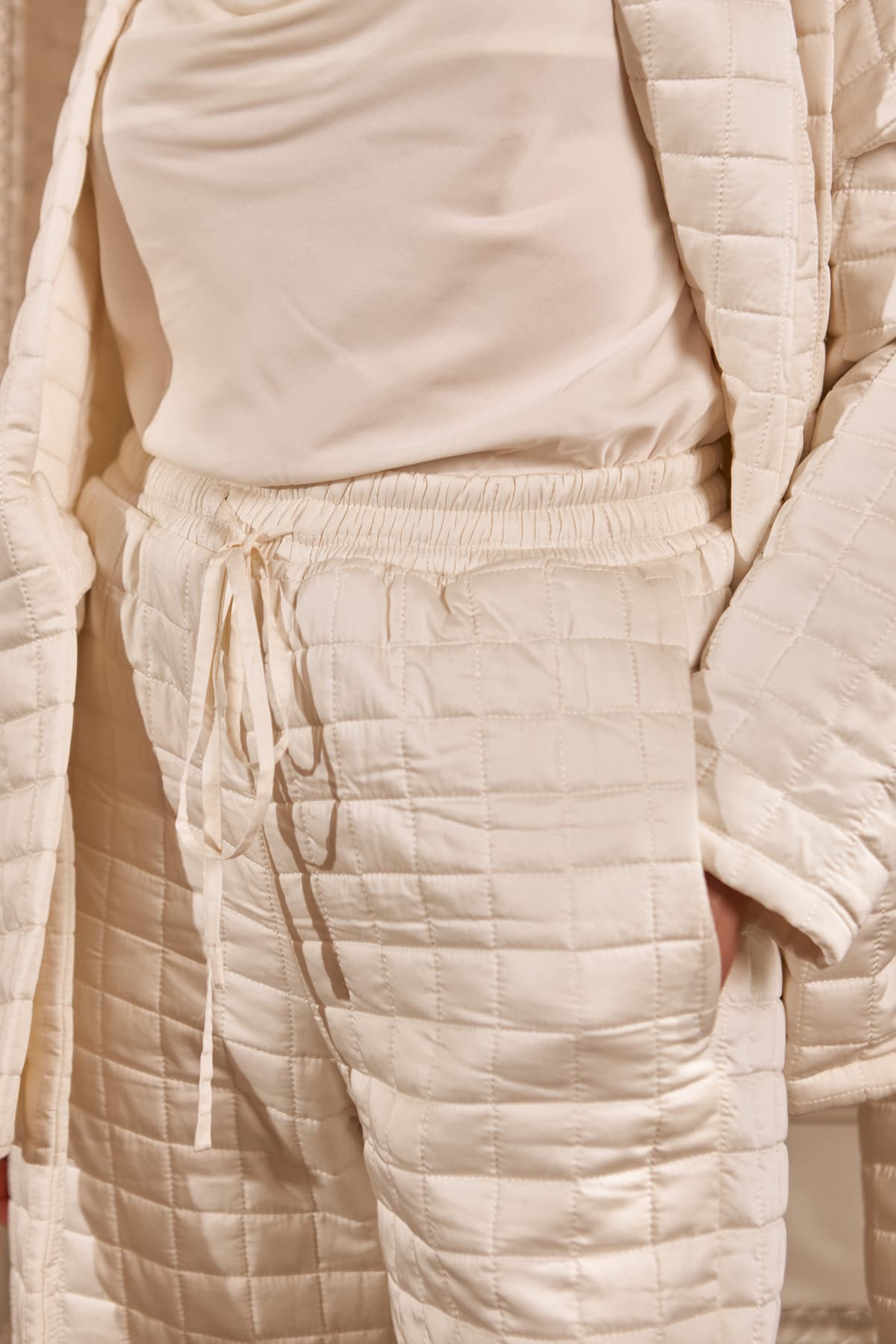 quilted suit pearl стьобаний костюм  6